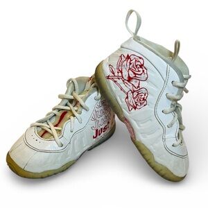 Nike Little Posite One C7 White/Red Sneakers - Just Do It CV8918-100